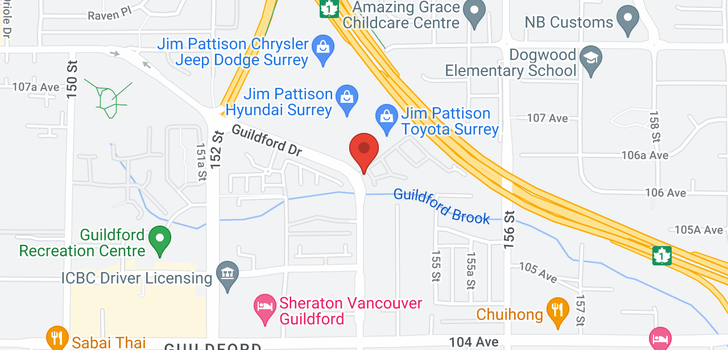 map of 107 15399 GUILDFORD DRIVE